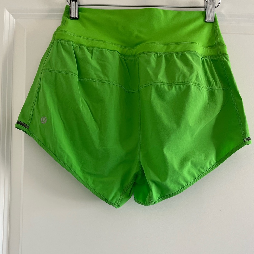 Lululemon Run Pace Solid Green Crossover Front Sh… - image 4